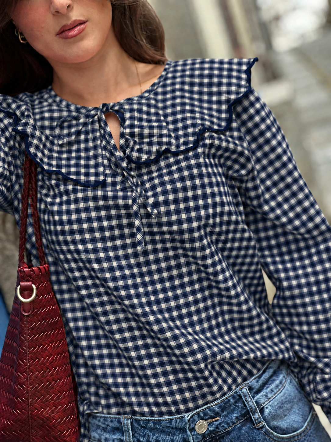 Blusa Padrão Vichy
