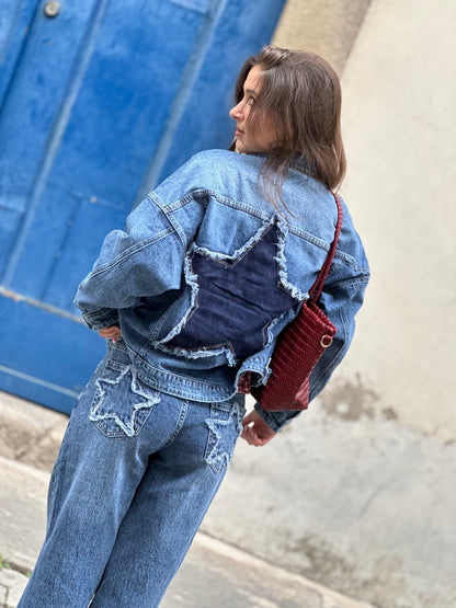 Calça de ganga estrela