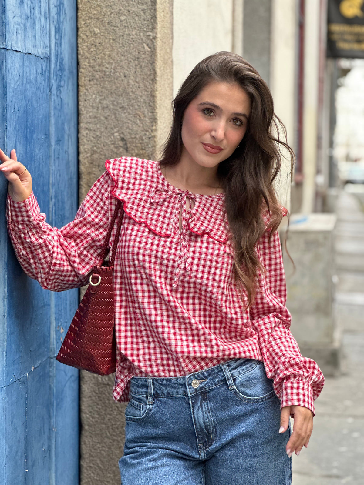Blusa Padrão Vichy