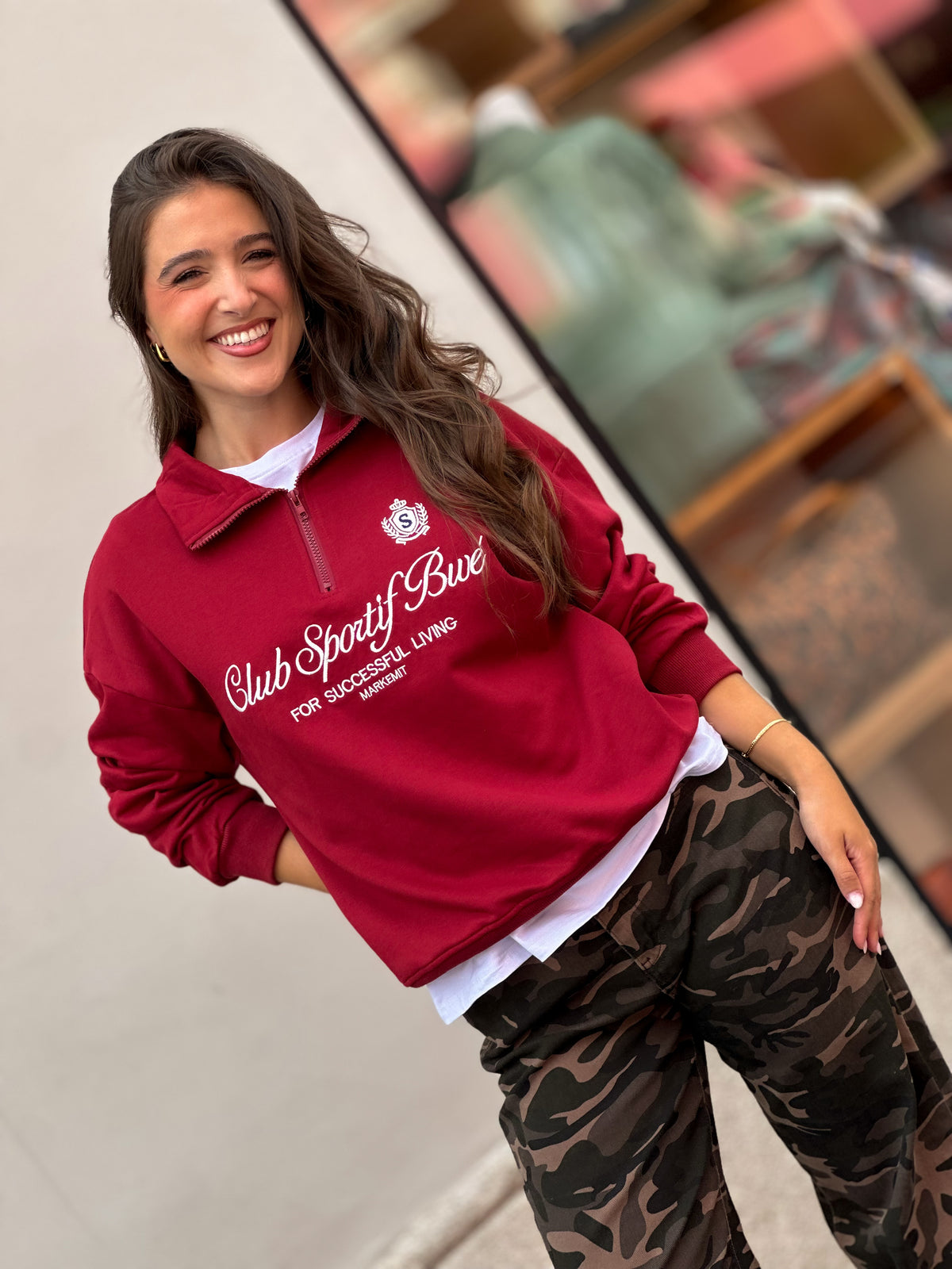 Sweatshirt com Fecho