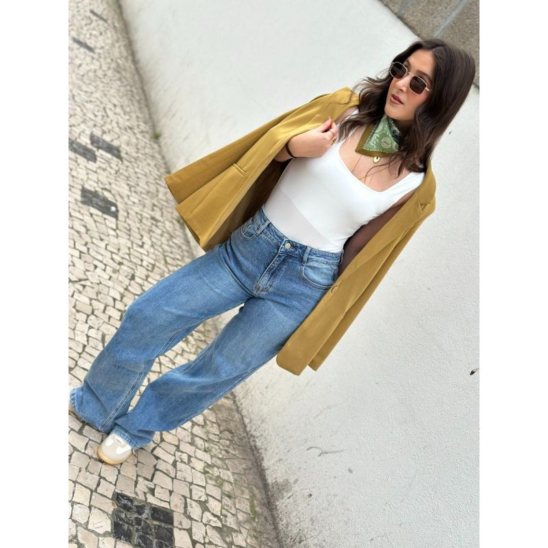 Calças de ganga wide leg