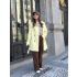 Parka leve com cinto em amarelo