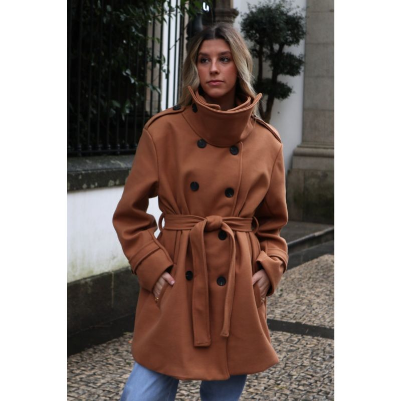 Casaco fazenda com gola removível