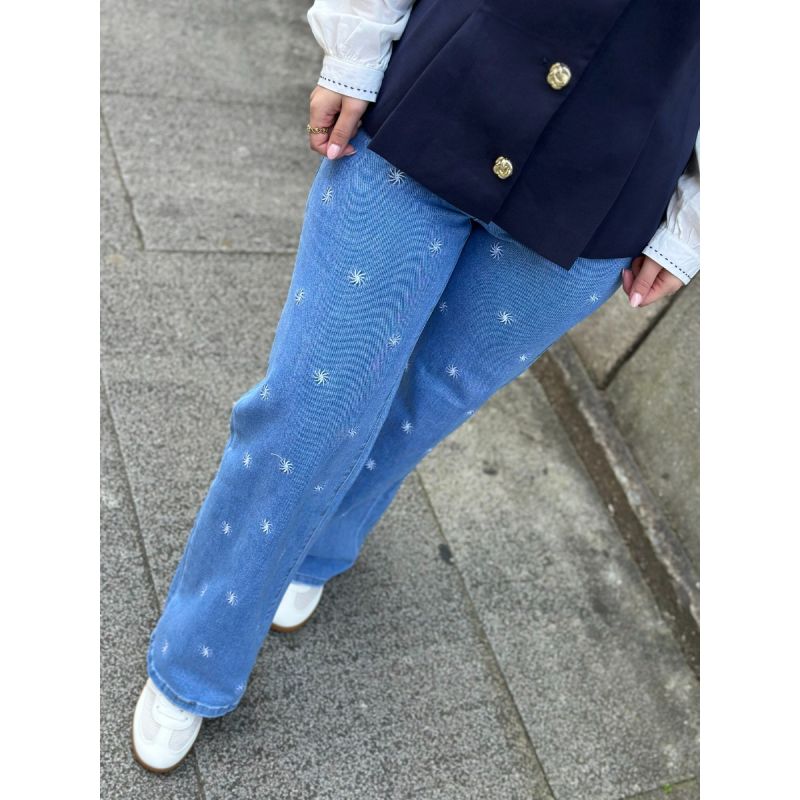 Cal&ccedil;as de ganga bordadas