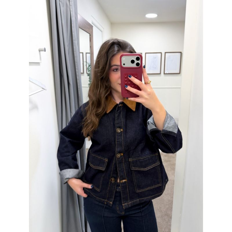 Blus&atilde;o ganga curto