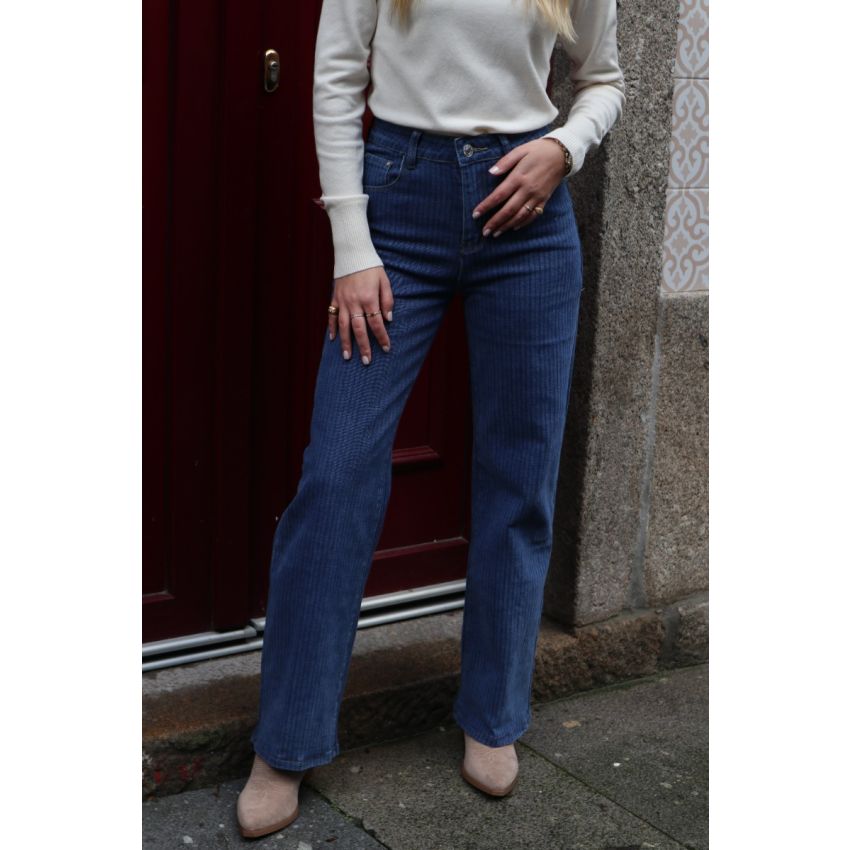 Calças de ganga estampadas