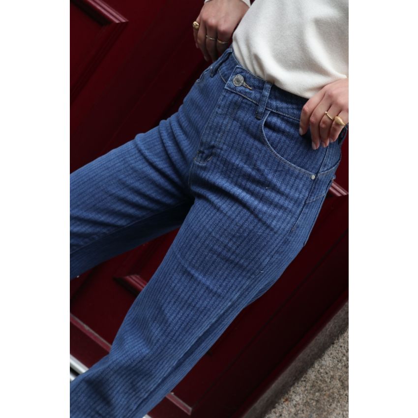 Calças de ganga estampadas