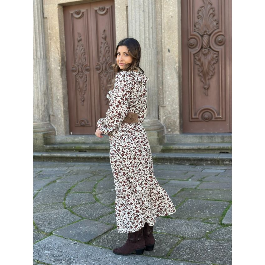 Vestido florido midi