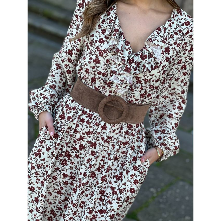 Vestido florido midi